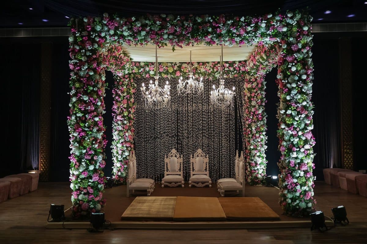 The Leela Palace, Udaipur set up for the ceremony